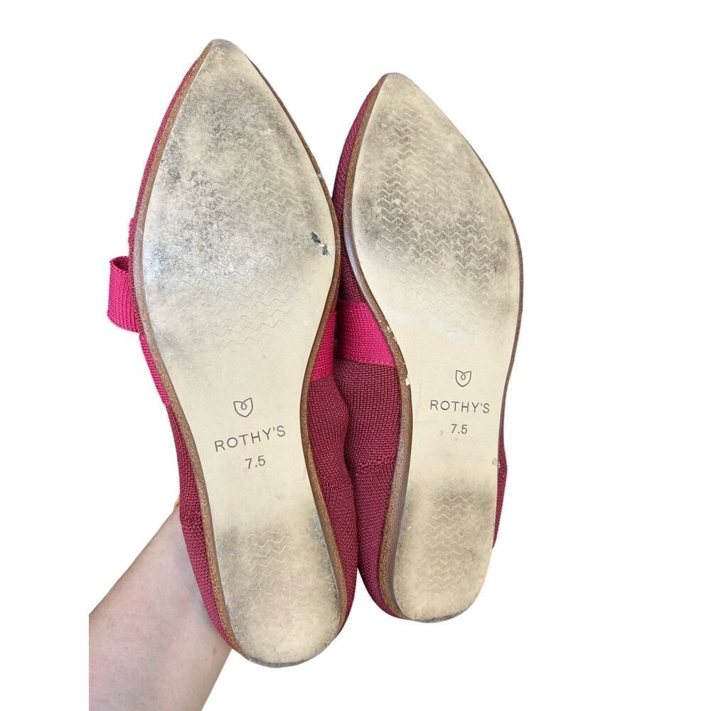 Rothy's Pink Pointed Bow Flats - Picture 13 of 13